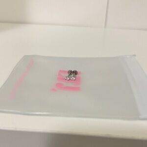 waterproof silver sparkly studs (for cartilage piercing)